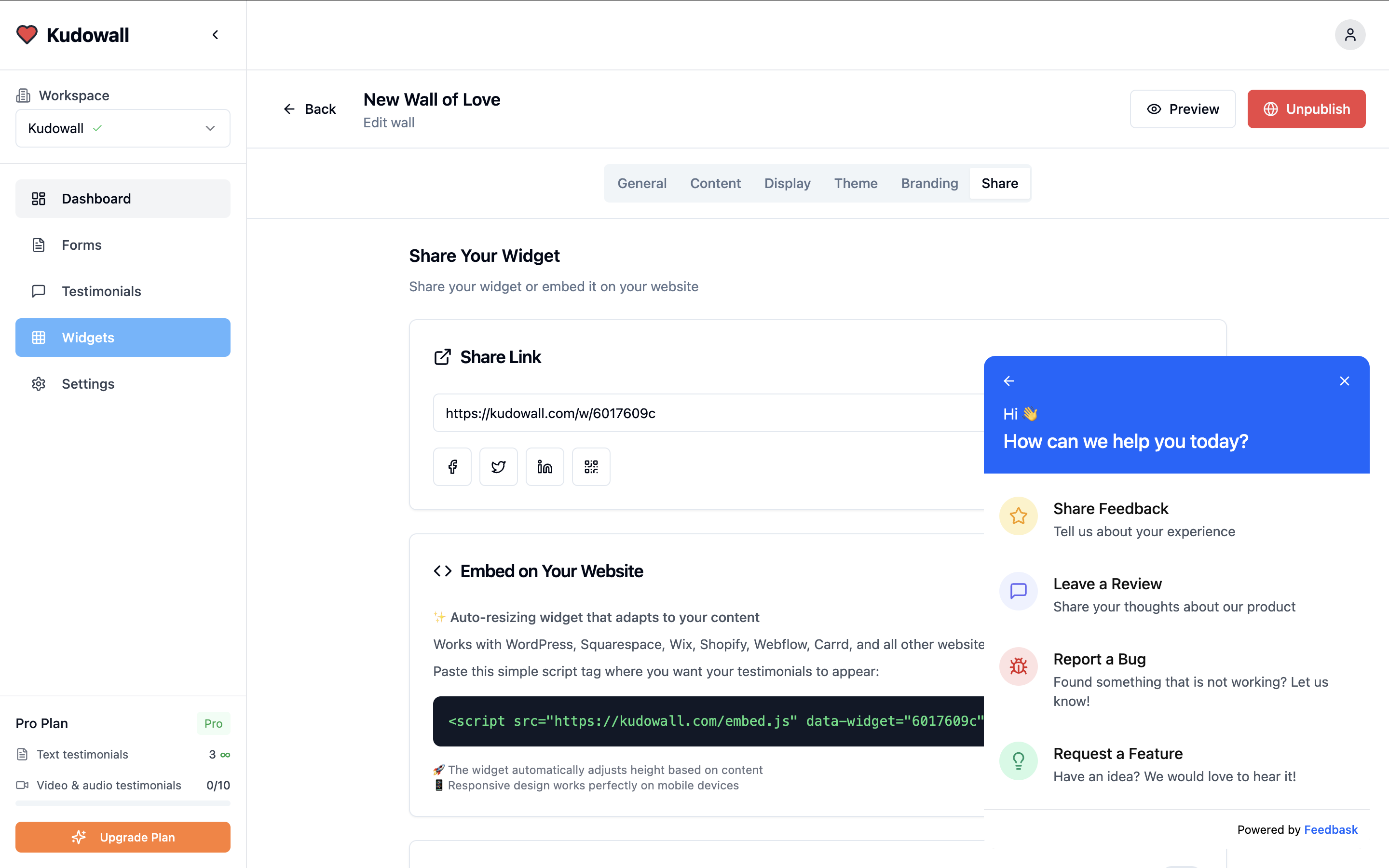 Responsive support and performance