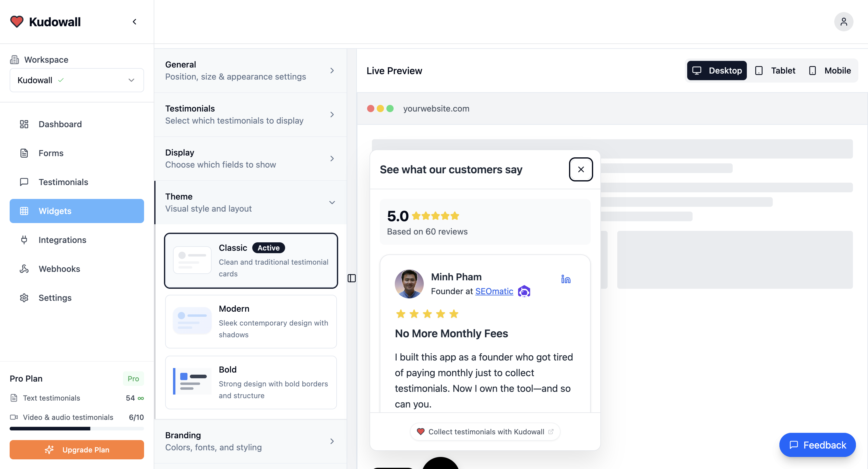 Feature Beta Testimonials on Signup Pages